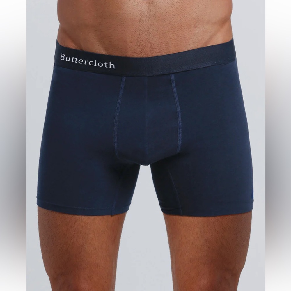 NEW IN PACKAGING - Buttercloth Men's Boxer Briefs Underwear (3pack) NAVY Sz Smll